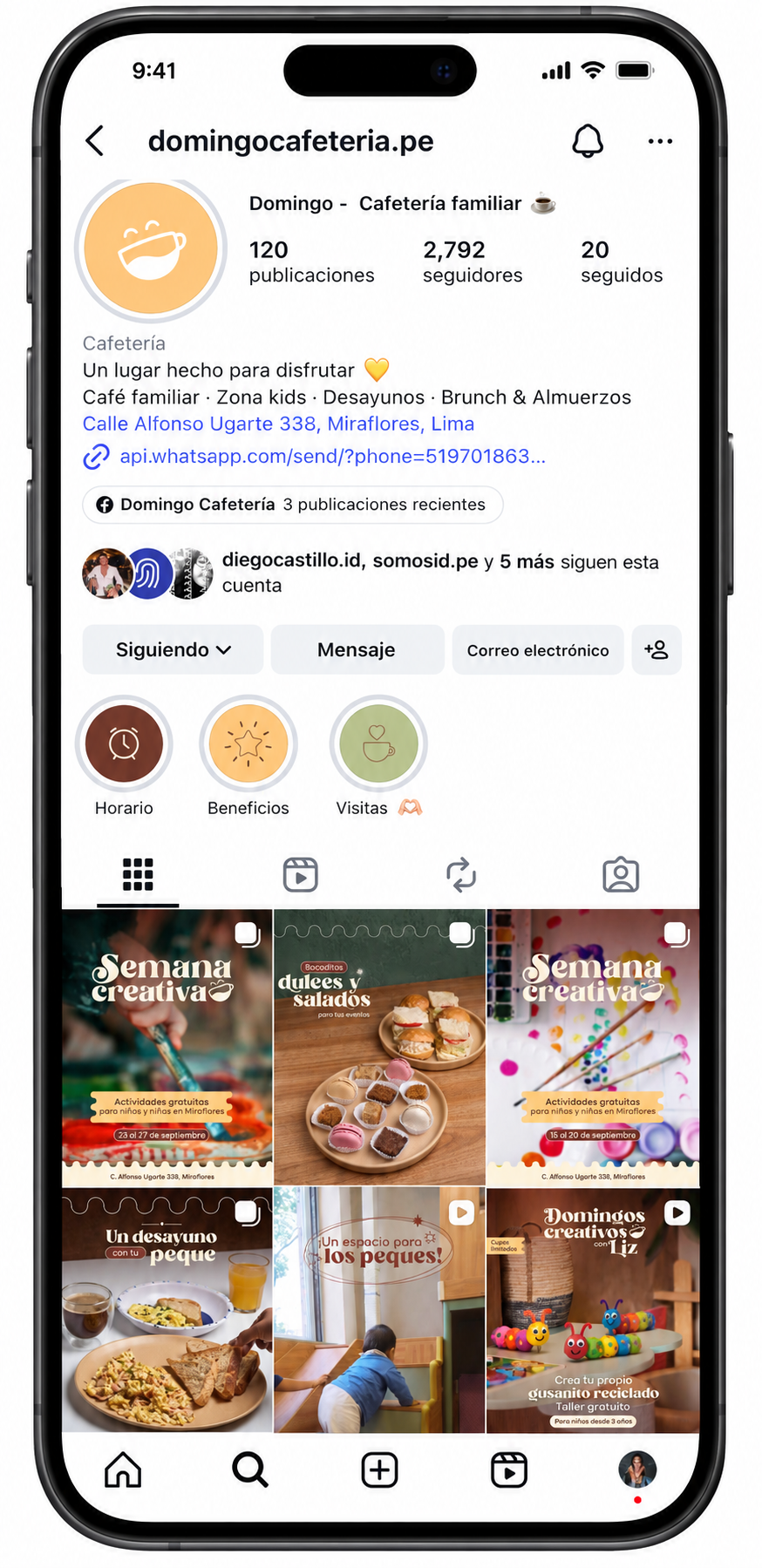 Perfil y publicaciones de Domingo Cafetería